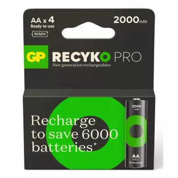 Rechargeable battery GP Batteries ReCyko Pro GPRCP200AA167C4 AA NiMH 30g