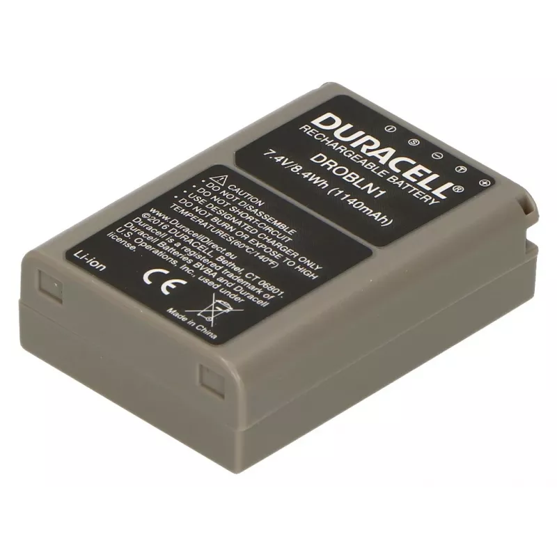 Duracell Camera Battery - replaces Olympus BLN-1 Battery, Olympus, 1140 mAh, 7.4 V, Lithium-Ion (Li-Ion)