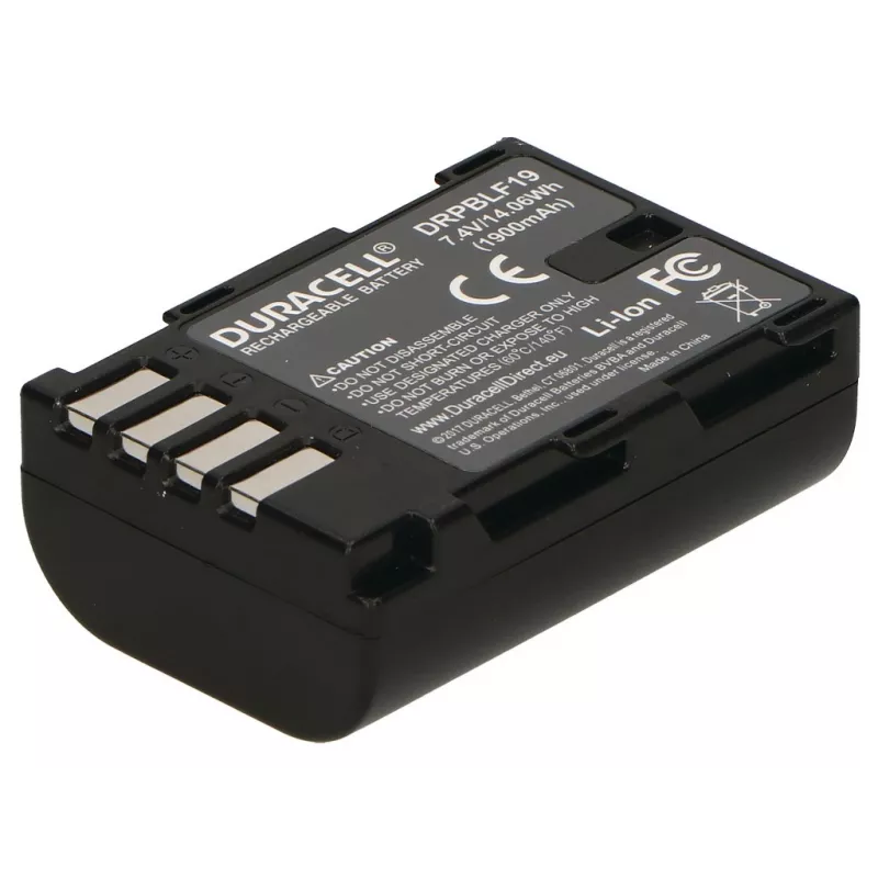 Duracell Camera Battery - replaces Panasonic DMW-BLF19E Battery