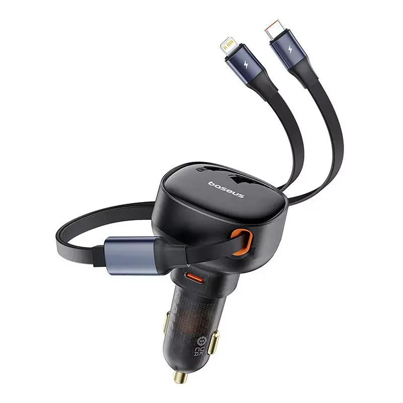 Baseus Enjoyment Pro 60W Car Charger USB Cable