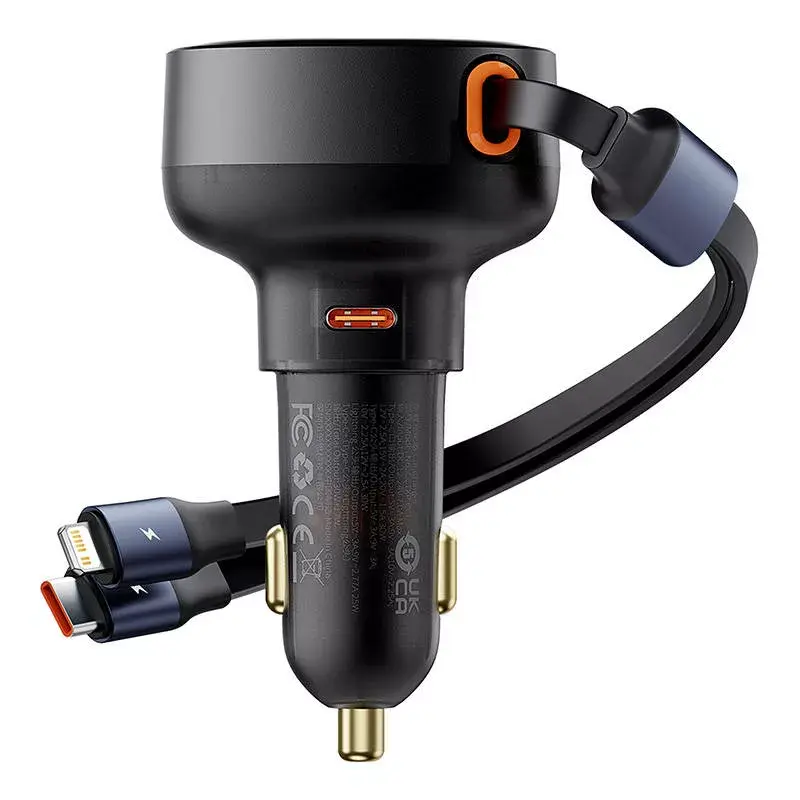 Baseus Enjoyment Pro 60W Car Charger USB Cable