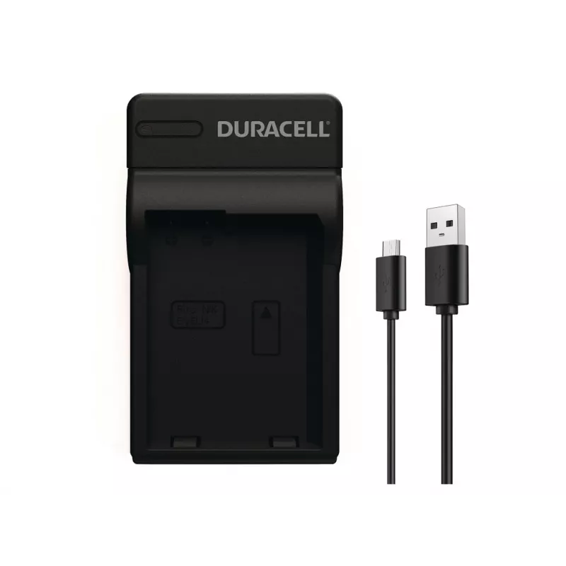 Duracell Digital Camera Battery Charger, USB, Indoor battery charger, Nikon EN-EL14, Black, 5 V, 5 V
