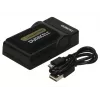 Duracell Digital Camera Battery Charger, USB, Indoor battery charger, Sony NP-FP50, 70, 90, 51, 71, 91, Black, 5 V, 5 V