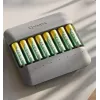 Battery charger Varta Eco Charger Multi — USB, NiMH AA/AAA, charges up to 8 batteries (2100 mAh, 1 h), grey