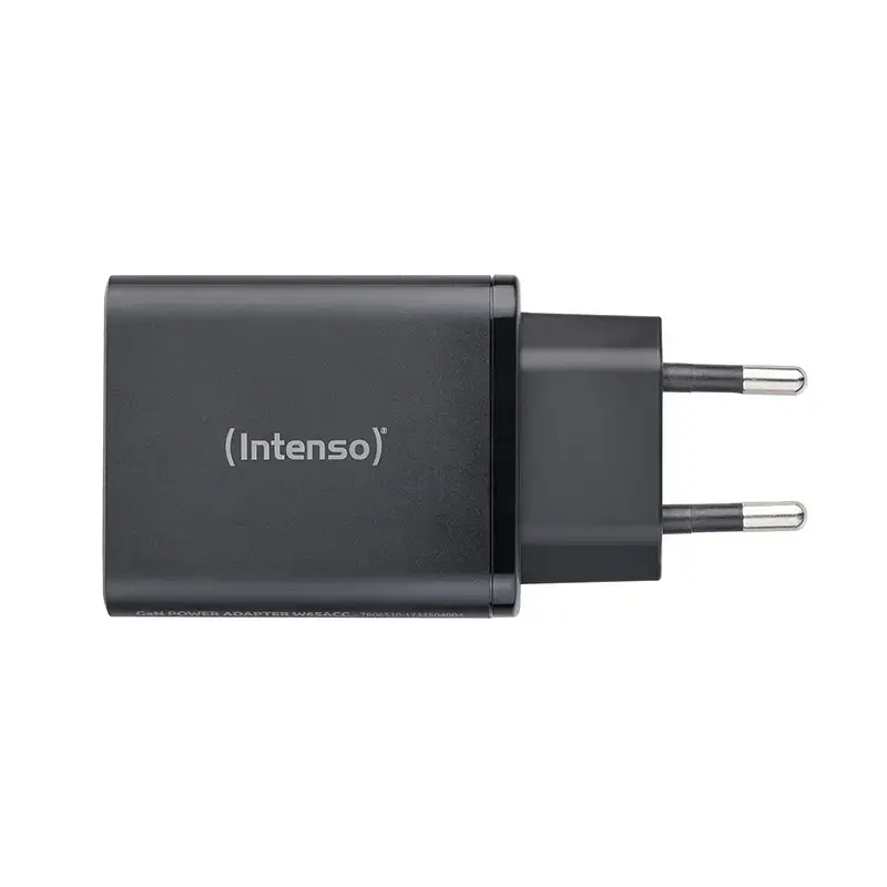 Power Adapter Intenso W65ACC USB-A and USB-C ports black