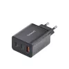 Power Adapter Intenso W65ACC USB-A and USB-C ports black