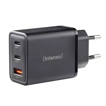 Power Adapter Intenso W65ACC USB-A and USB-C ports black