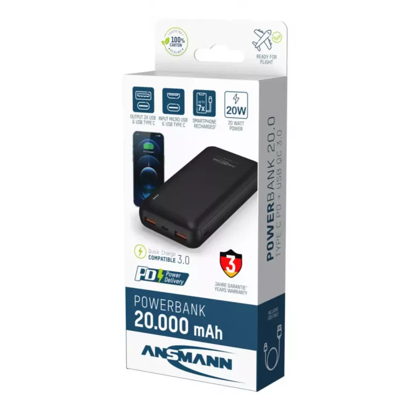 Portable Battery Ansmann PB320PD 20000 mAh