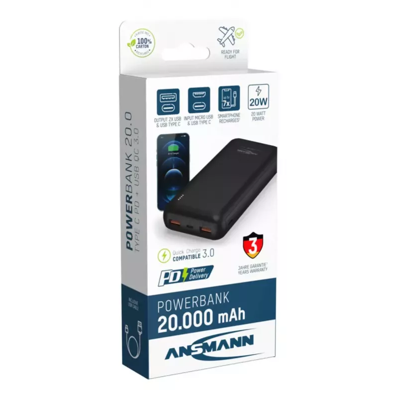 Portable Battery Ansmann PB320PD 20000 mAh