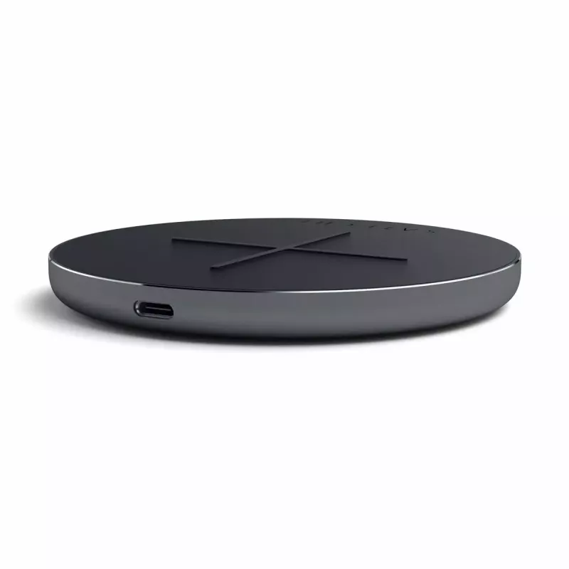 Wireless Charger Satechi ST-IWCBM Fast Charging USB Type-C Indoor Smartphone Black Grey