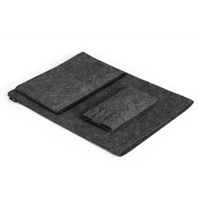 Sleeve case Durable Effect 41.7 cm 16.4 inch Anthracite 2 front pockets