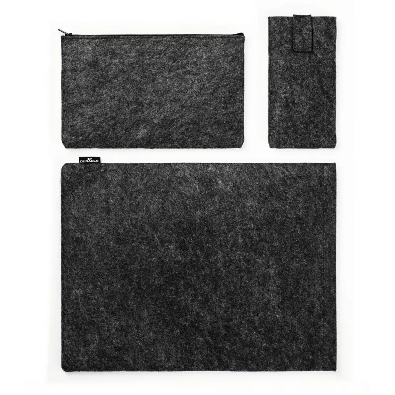 Sleeve case Durable Effect 41.7 cm 16.4 inch Anthracite 2 front pockets