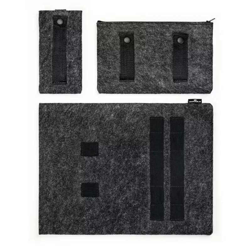 Sleeve case Durable Effect 41.7 cm 16.4 inch Anthracite 2 front pockets