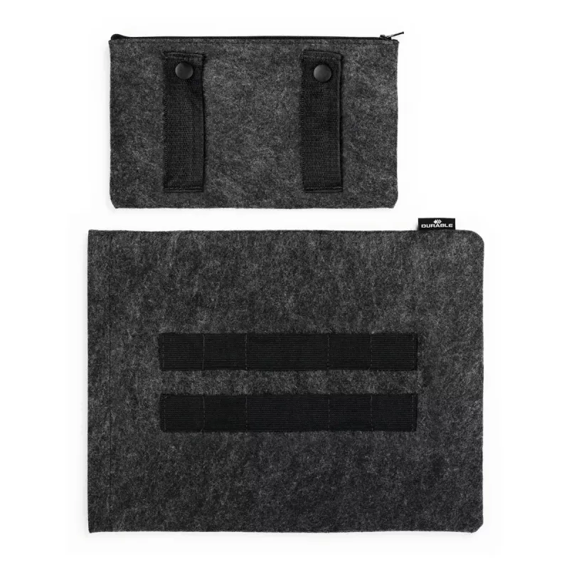 Sleeve case Durable Effect 33 cm 13 inch Anthracite 1 front pocket monochromatic