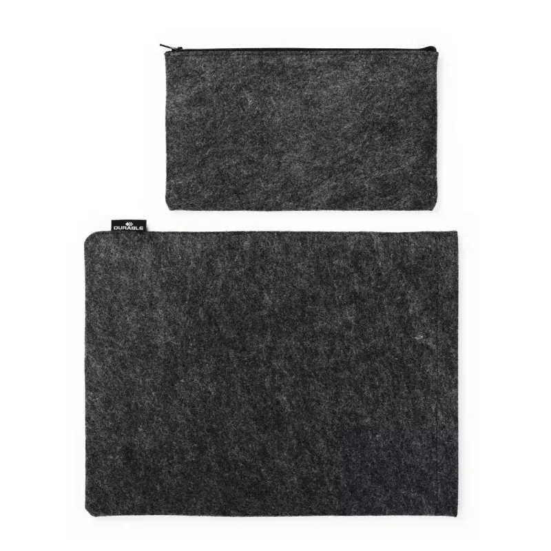 Sleeve case Durable Effect 33 cm 13 inch Anthracite 1 front pocket monochromatic
