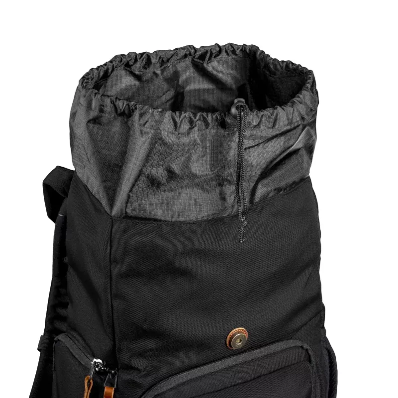 Backpack Mantona Luis junior Black Brown Leather Metal Polyester Synthetic