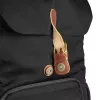 Backpack Mantona Luis junior Black Brown Leather Metal Polyester Synthetic