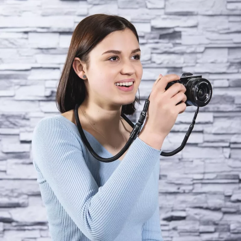 Hama Braid 120 strap Digital camera Nylon Black