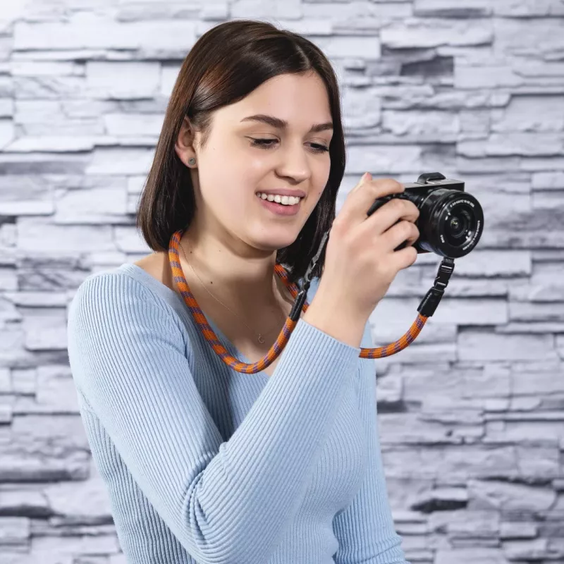 Hama Braid 120 strap Digital camera Nylon Blue, Orange