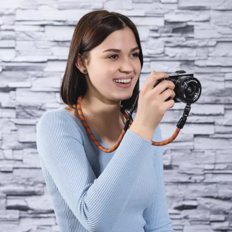 Hama Braid 120 strap Digital camera Nylon Blue, Orange