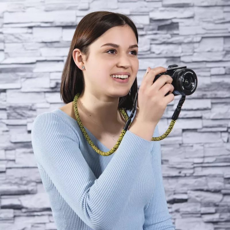 Hama Braid 120 strap Digital camera Nylon Black, Yellow