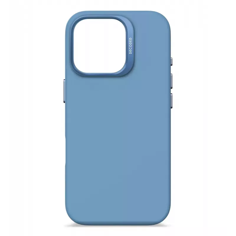 Decoded Silicone Case Cover Blue for iPhone 16 Pro 6.3 inch