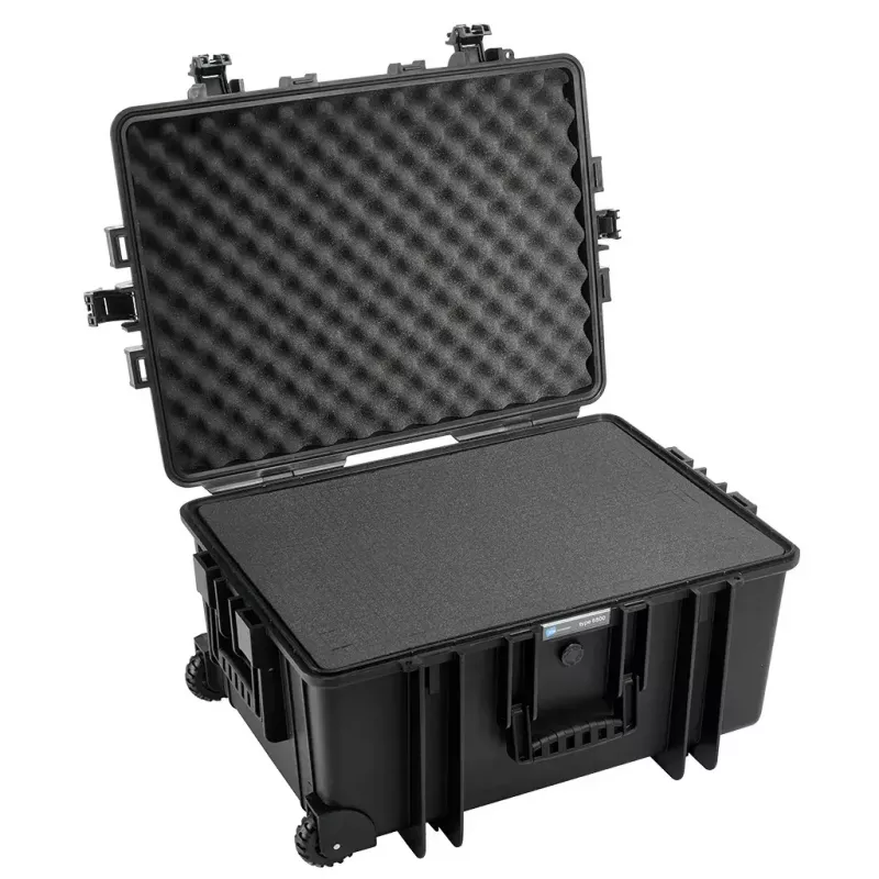 Trolley case B&W 6800/B/SI Polypropylene Black 8.12 kg
