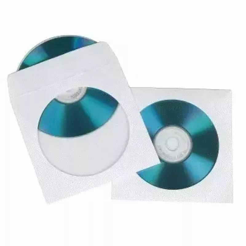 Hama CD-ROM Paper Sleeves 50, White 50 discs