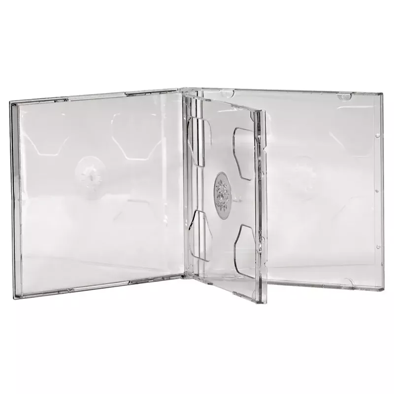 CD Double Jewel Case Hama 44752 Pack of 5 for 2 Discs Transparent