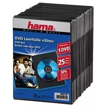 DVD Slim Box Hama 51182 Black 1 disc