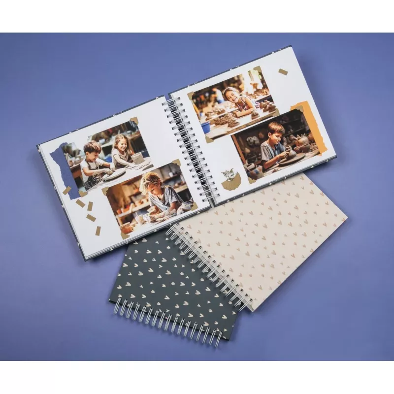 Hama Lovely photo album Blue 100 sheets 10 x 15 cm Spiral binding