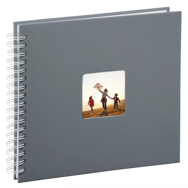 Hama Fine Art photo album Grey 100 sheets 10 x 15 cm Spiral binding