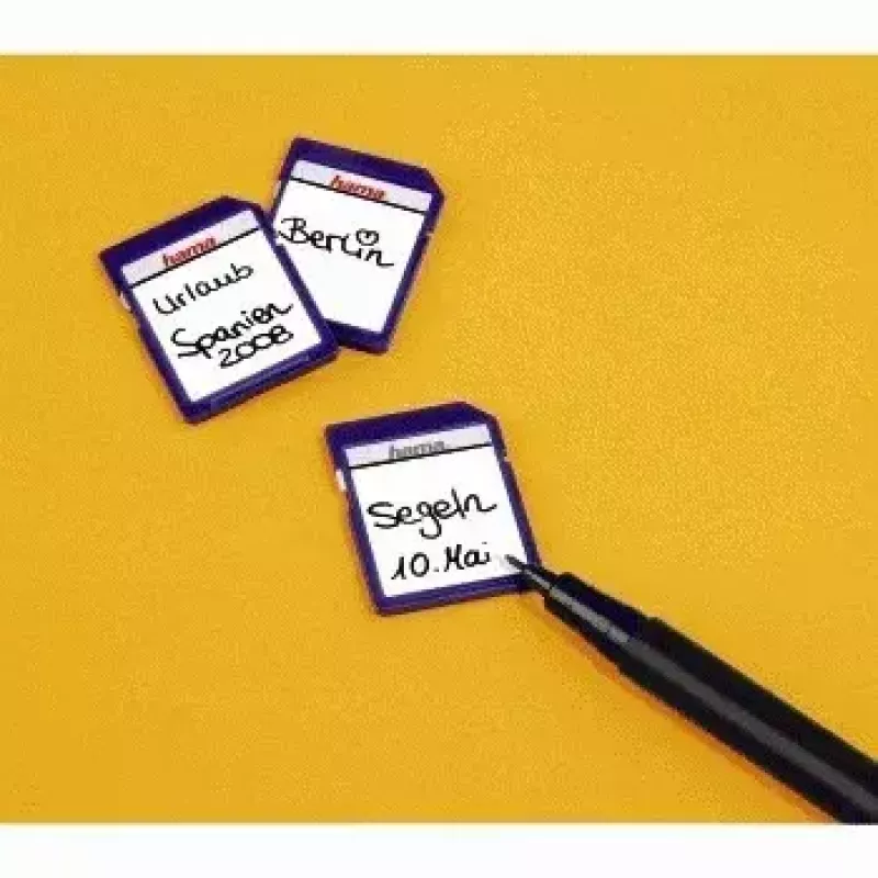 Hama “SD/MMC” Memory Card Labels self-adhesive label White 18 pc(s)