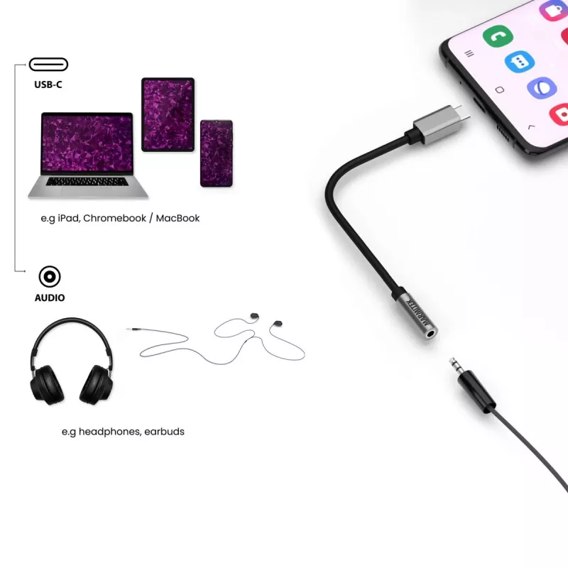 Marmitek Connect USB-C > Audio 8374 Adapter for Audio Devices