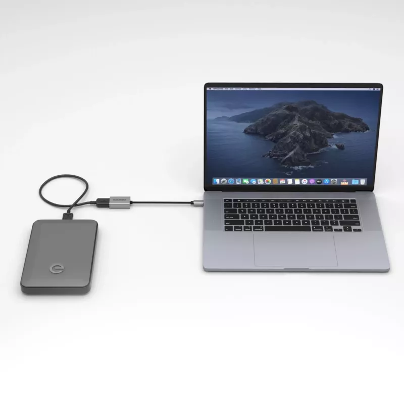 USB Cable Marmitek 08375 0.15m USB 3.2 Gen 1 USB C USB A Black Silver