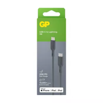 Cable GP Batteries CL1P 1m Grey Lightning USB C