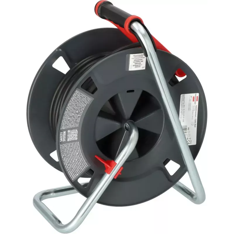 Cord reel Brennenstuhl 9231250100 5 AC outlets 25 m Black Red