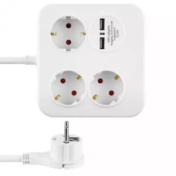 Power Extension REV 12378109 1.4 m 3 AC outlet(s) Indoor White