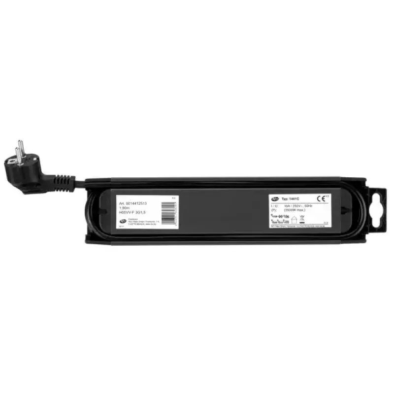 Power Extension REV 14412513 1.9 m 4 AC outlets Indoor Anthracite