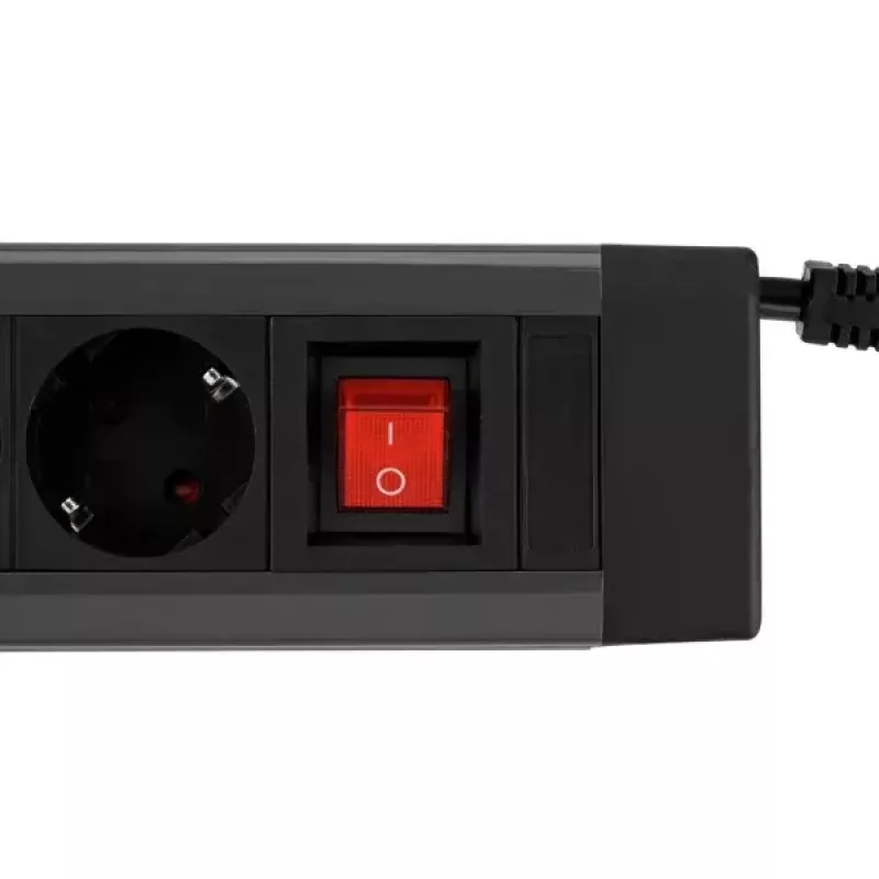 Power Extension REV 14412513 1.9 m 4 AC outlets Indoor Anthracite