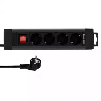 Power Extension REV 14412513 1.9 m 4 AC outlets Indoor Anthracite