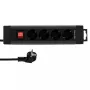 Power Extension REV 14412513 1.9 m 4 AC outlets Indoor Anthracite
