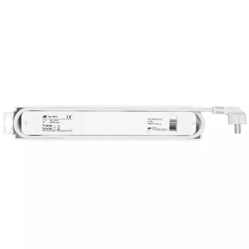 Power Extension REV 14612113 2.4m 6 AC Outlets Indoor White