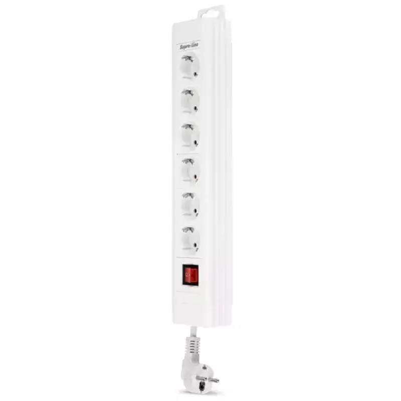 Power Extension REV 14612113 2.4m 6 AC Outlets Indoor White