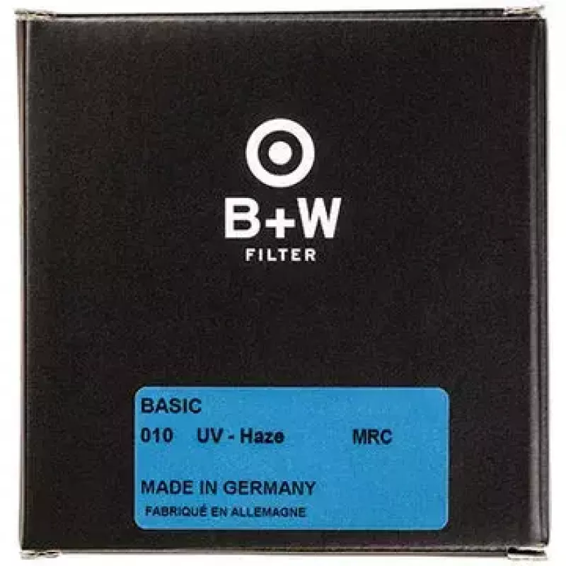 Ultraviolet (UV) camera filter B+W BASIC 010 8.2 cm Black