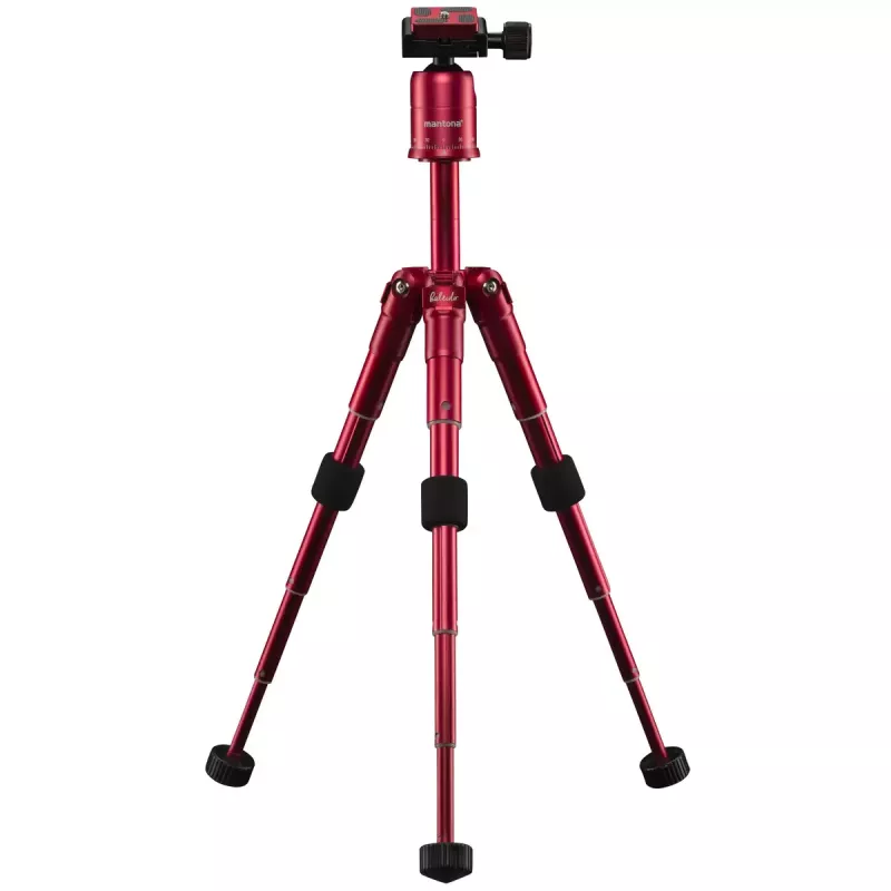 Tripod Mantona 21183 for Digital and Film Cameras Red