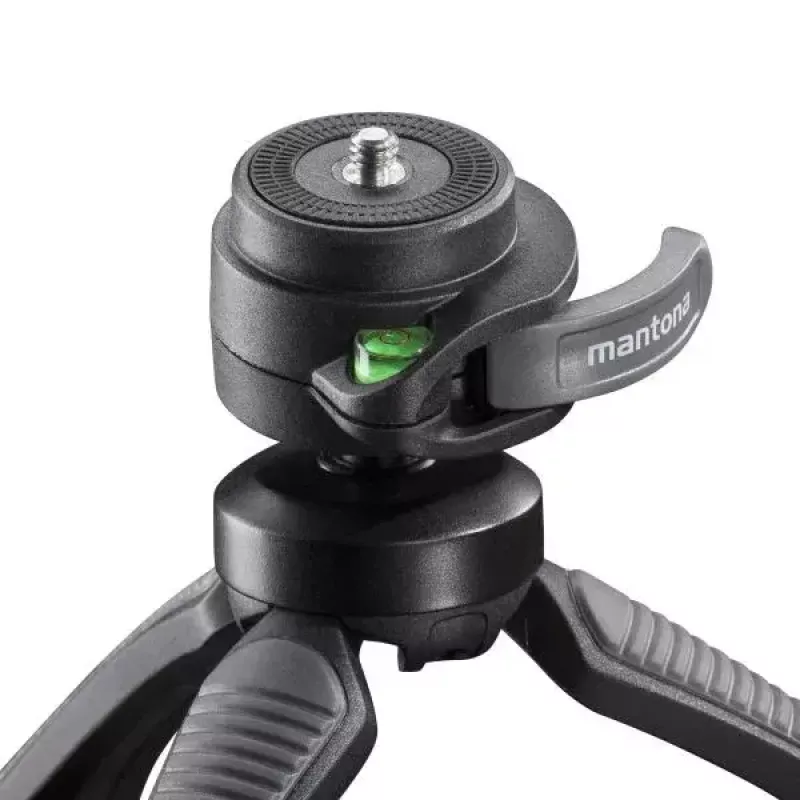 Tripod Mantona 21406 Smartphone Digital Camera 3 Legs Black Grey