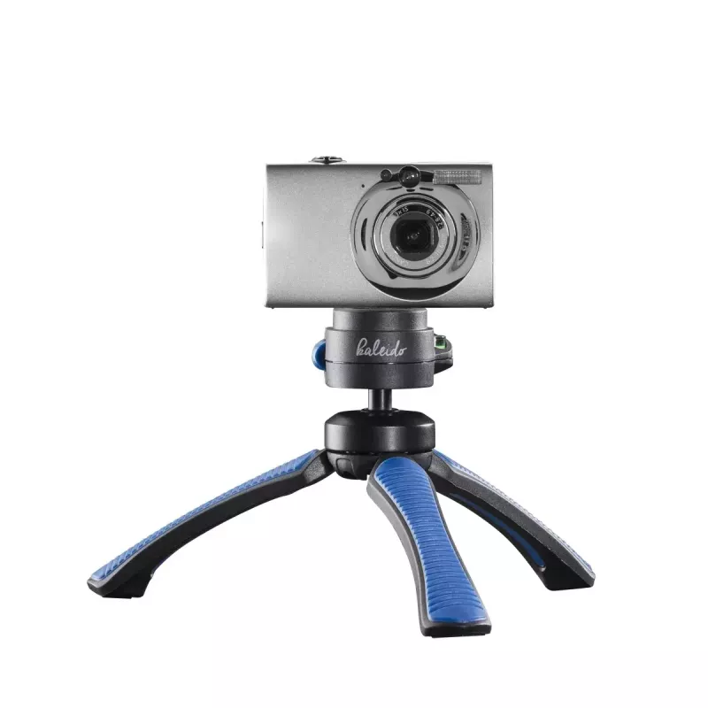 Tripod Mantona 21405 Smartphone Digital Camera 3 Legs Black Blue