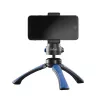 Tripod Mantona 21405 Smartphone Digital Camera 3 Legs Black Blue