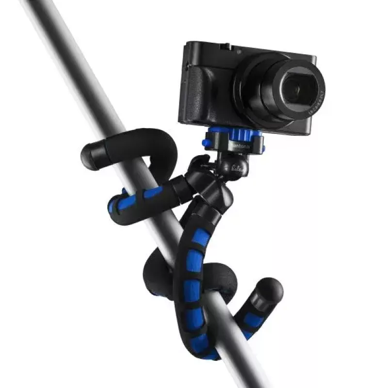 Tripod Mantona 21399 Digital/Film Cameras 3 Legs Black Blue